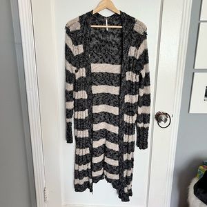 DONATING 6/25! FP knitted long cardigan size L